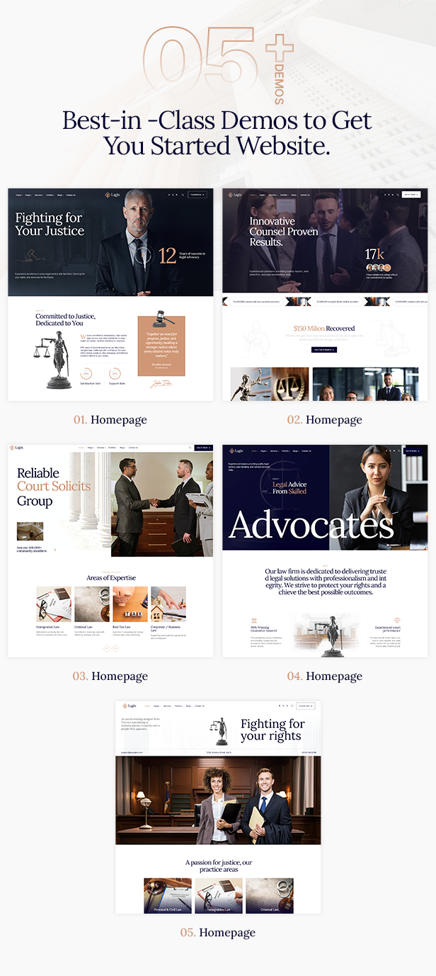Lagix - Attorney & Law Firm WordPress Theme