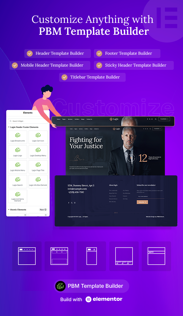 Lagix - Attorney & Law Firm WordPress Theme